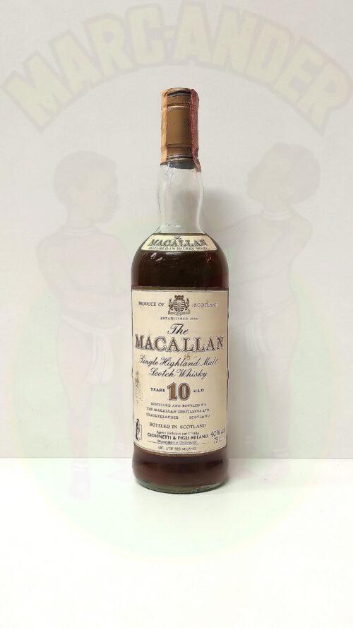 The Macallan 10 anni VINTAGE Siena Batani Bottiglie Superalcolici