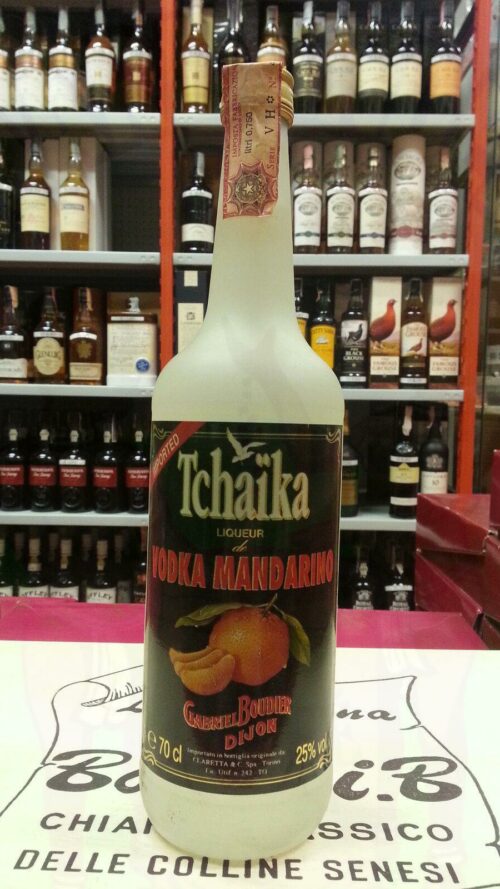 Vodka Tchaika Mandarino Enoteca Batani Andrea Torrefazione bottiglie Siena