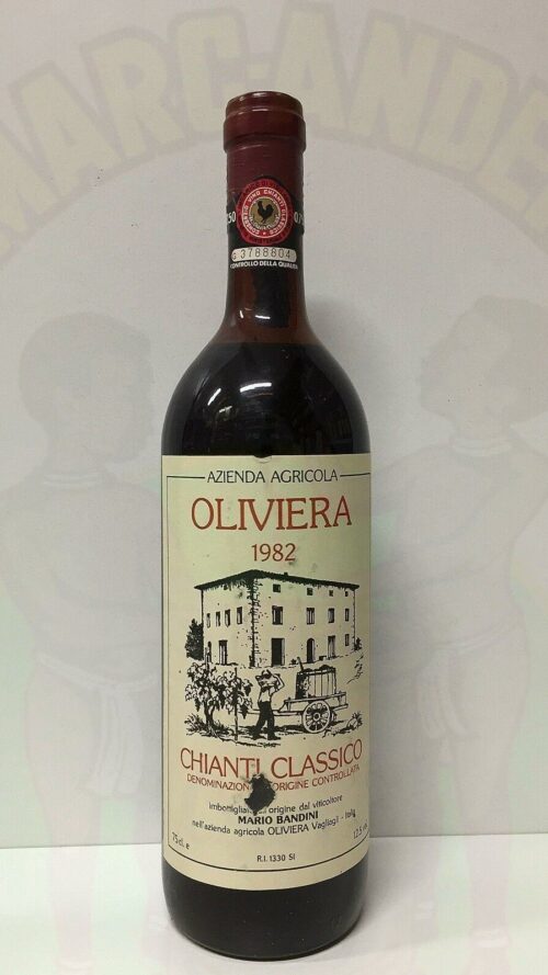 Chianti Classico Oliviera 1982 Enoteca Batani Andrea Torrefazione bottiglie Siena