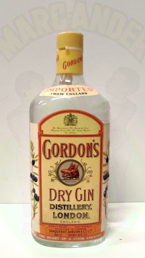 Gordon's Dry gin vintage Enoteca Batani Andrea Torrefazione bottiglie Siena