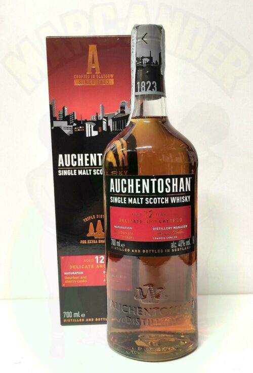 Whisky Auchentoshan 12 anni Scozia Enoteca Batani Andrea Torrefazione bottiglie Siena