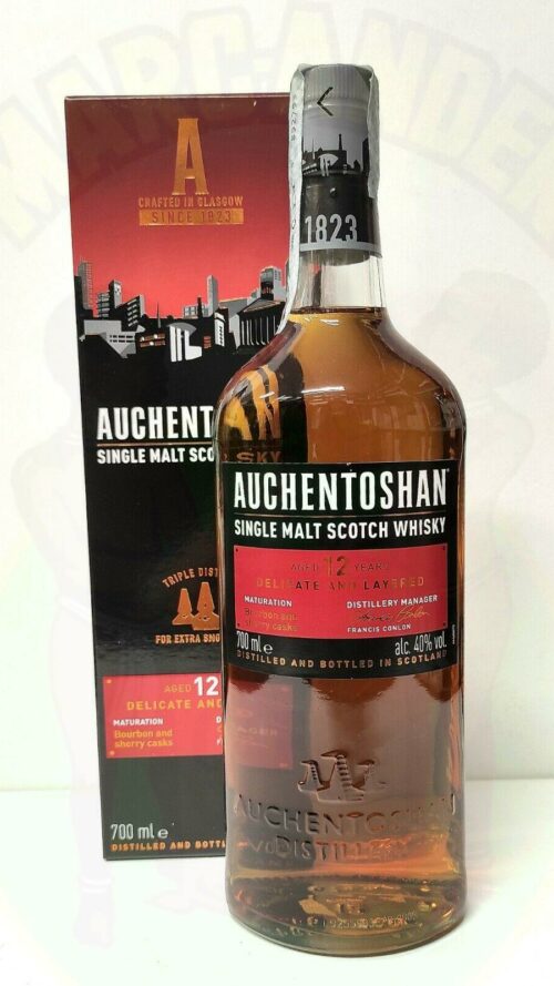 Whisky Auchentoshan 12 anni Scozia Enoteca Batani Andrea Torrefazione bottiglie Siena