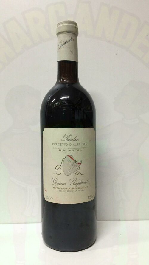 Dolcetto D’Alba Paulin 1987 Enoteca Batani Andrea Torrefazione bottiglie Siena