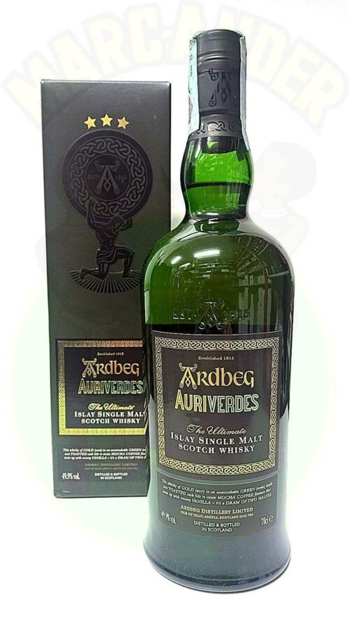 Whisky Ardbeg Auriverdes Scozia Enoteca Batani Andrea Torrefazione bottiglie Siena