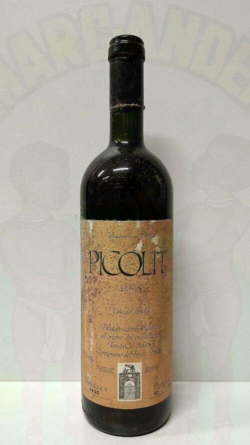 Picolit 1992 Tenuta Ca’ Bolani VINTAGE Enoteca Batani Andrea Torrefazione bottiglie Siena