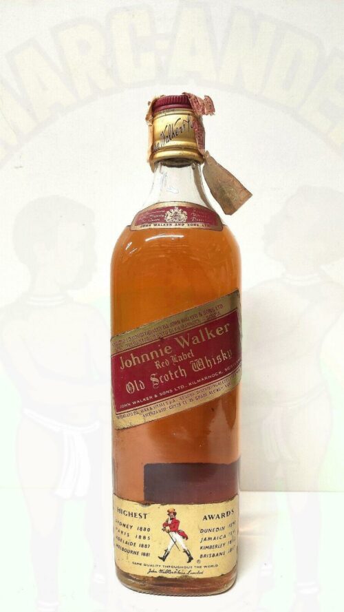 Johnnie Walker Red Label Whisky VINTAGE Enoteca Batani Andrea Torrefazione bottiglie Siena