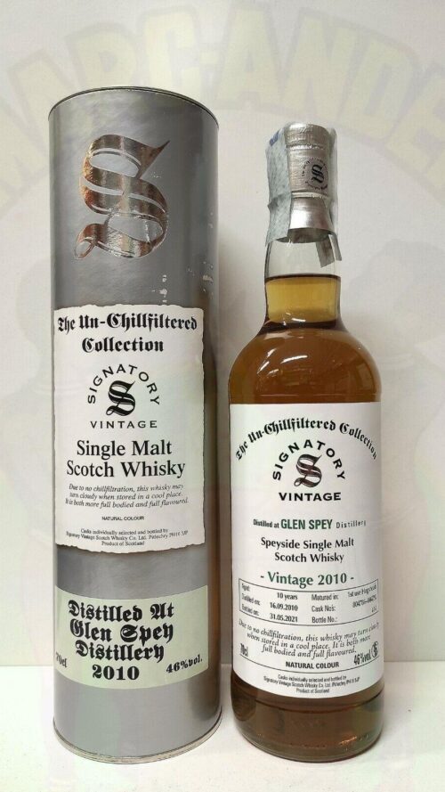 Signatory Vintage GLEN SPEY 10 yo bottiglia di Signatory Vintage GLEN SPEY 10 yo