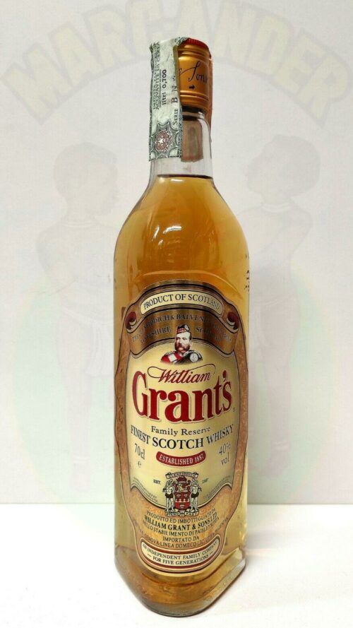 Whisky Grant's Vintage Scozia Enoteca Batani Andrea Torrefazione bottiglie Siena