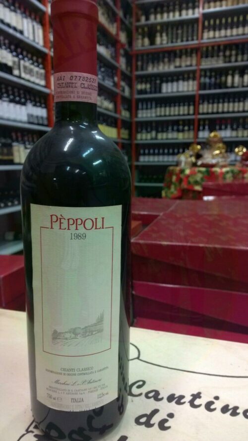 Chianti Classico Peppoli 1989 Enoteca Batani Andrea Torrefazione bottiglie Siena