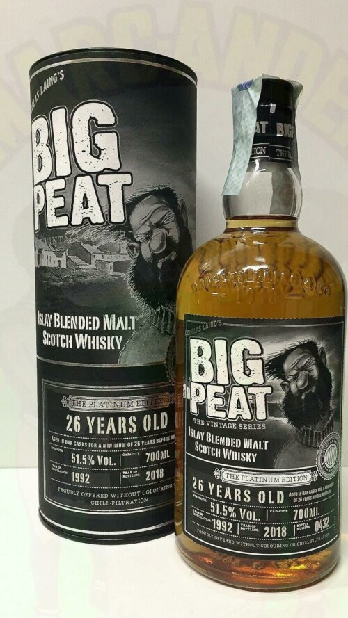 Whisky Big Peat 26 anni Scozia Enoteca Batani Andrea Torrefazione bottiglie Siena