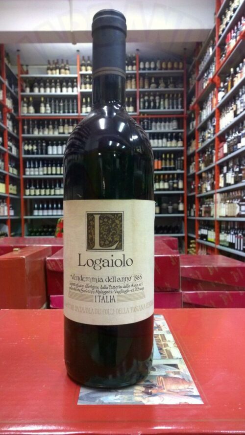 Logaiolo Vendemmia 1986 Enoteca Batani Andrea Torrefazione bottiglie Siena