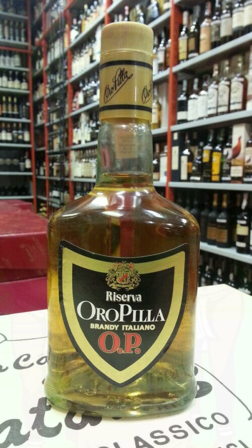 Brandy Oro Pilla Riserva Enoteca Batani Andrea Torrefazione bottiglie Siena