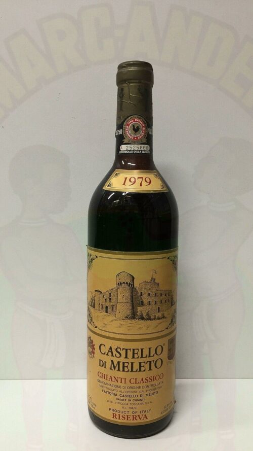 Chianti Classico Castello di Meleto 1979 Enoteca Batani Andrea Torrefazione bottiglie Siena