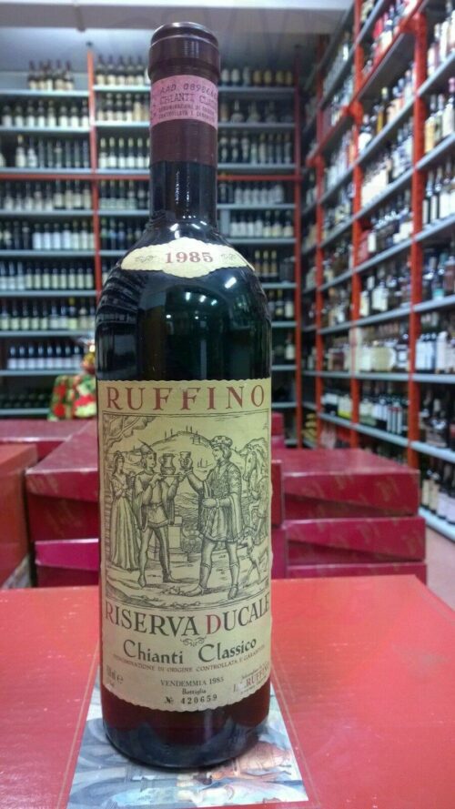 Chianti Classico Ruffino 1985 Riserva Ducale Enoteca Batani Andrea Torrefazione bottiglie Siena