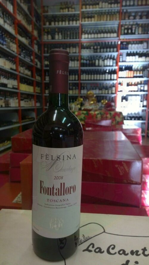Vino Rosso I.G.T Felsina 2008 Fontalloro Berardenga Enoteca Batani Andrea Torrefazione bottiglie Siena