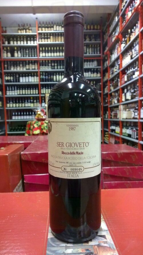 Ser Gioveto Vendemmia 1987 Rocca delle Macie Enoteca Batani Andrea Torrefazione bottiglie Siena