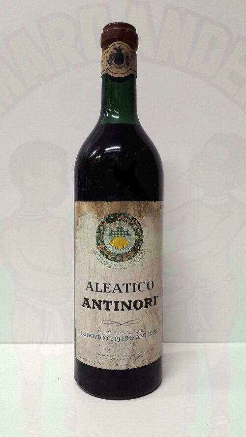 Aleatico Antinori 1962 VINTAGE Enoteca Batani Andrea Torrefazione bottiglie Siena