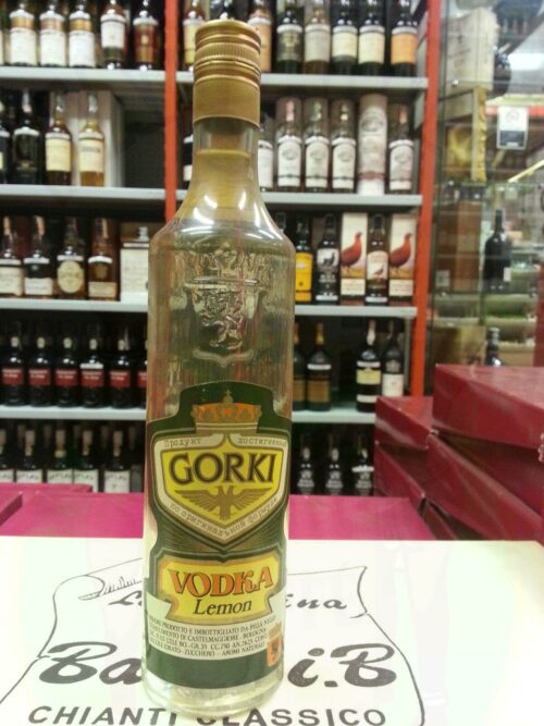 Vodka Gorki Lemon Enoteca Batani Andrea Torrefazione bottiglie Siena