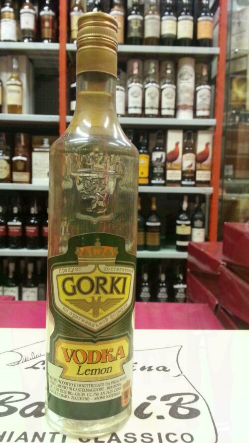 Vodka Gorki Lemon Enoteca Batani Andrea Torrefazione bottiglie Siena