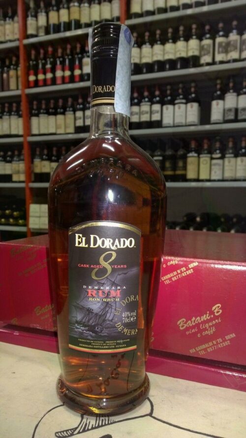 El dorado 8 years old Rum Enoteca Batani Andrea Torrefazione bottiglie Siena