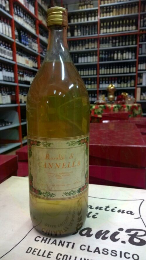 Rosolio di cannella Vintage Enoteca Batani Andrea Torrefazione bottiglie Siena