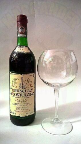 Brunello di Montalcino Capanna riserva 1977 Enoteca Batani Andrea Torrefazione bottiglie Siena