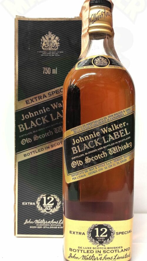 Whisky Johnnie Walker 12 anni Vintage Scozia Enoteca Batani Andrea Torrefazione bottiglie Siena