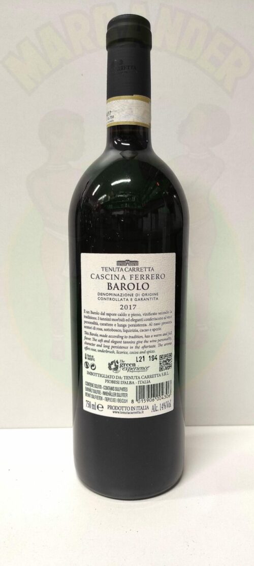 Barolo Tenuta Carretta Enoteca Batani Andrea Torrefazione bottiglie Siena