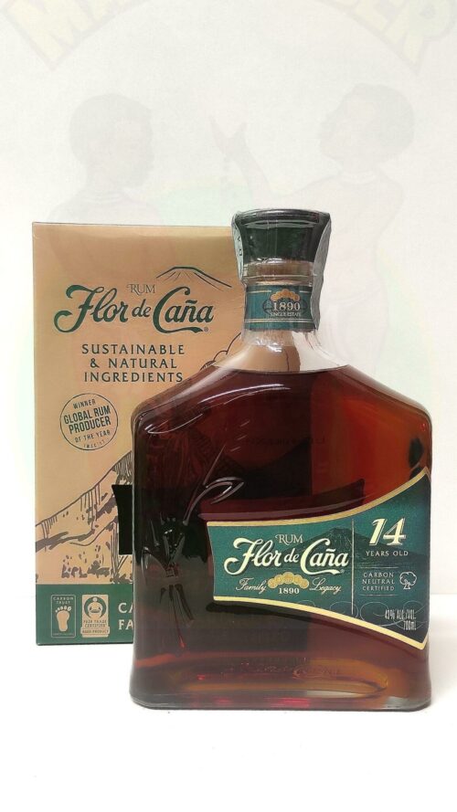 Rum Flor De Cana 14 yo bottiglia di Flor de Cana Rum 14 yo