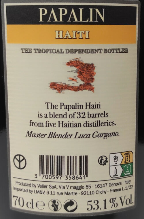 Papalin Haiti 4 years old Enoteca Siena Batani Bottiglie Superalcolici