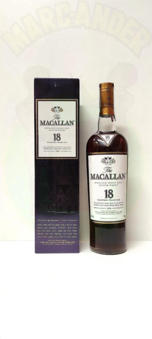 The Macallan 18 anni 1996 Siena Batani Bottiglie Superalcolici