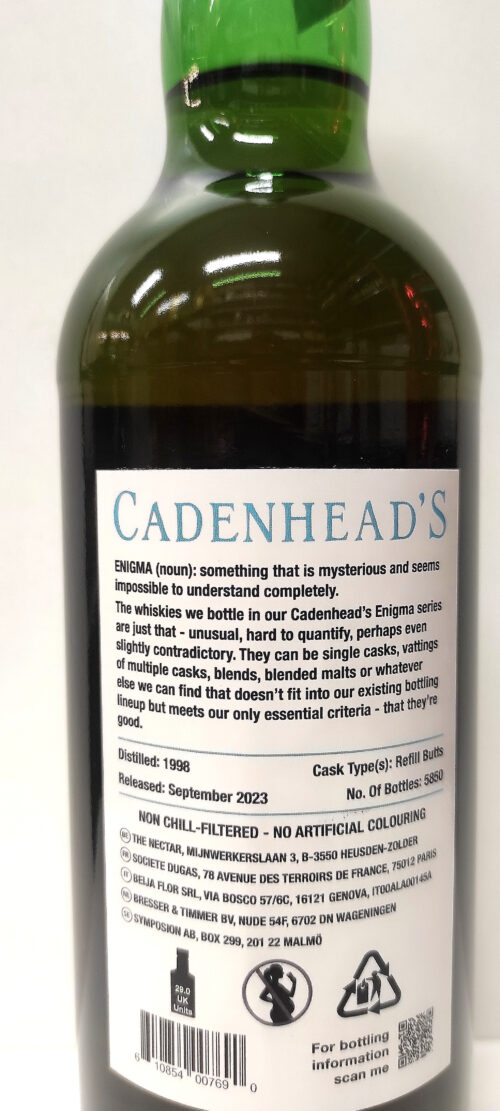 Whisky Cadenhead's 25 anni Caffè enoteca Batani Andrea Siena bottiglie