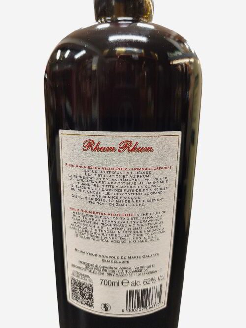 Rhum Rhum Extra Vieux 2012 Marie-Galante Agricole